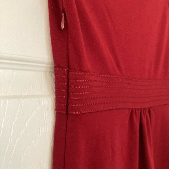 Empire Waist Red Cocktail Dress - Picture 4 of 4